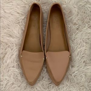 J.Crew Edie leather loafers - warm beige